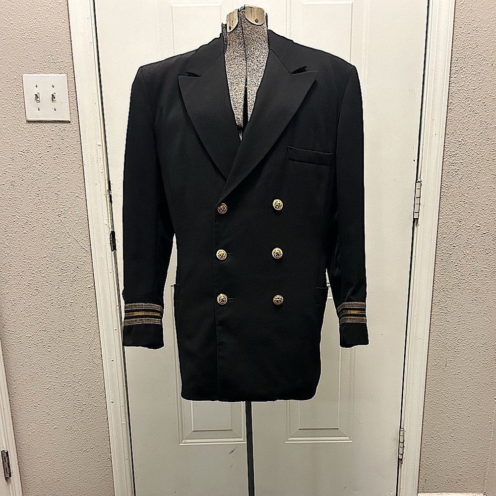 RARE. Antique. “U.S World War 2” Naval Line Commander Navy Uniform Pilot Jacket